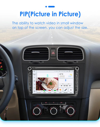 Car radio 8" Android 13 for VW Golf, Passat B7, Polo, Tiguan