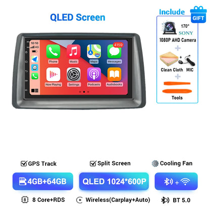 Multimediale Android CarPlay da 7" per Fiat Panda 2003-2012