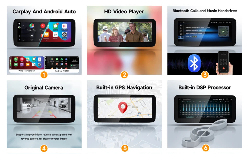 Car radio 9" 1DIN Android 14 for Lancia Delta 2009-2019