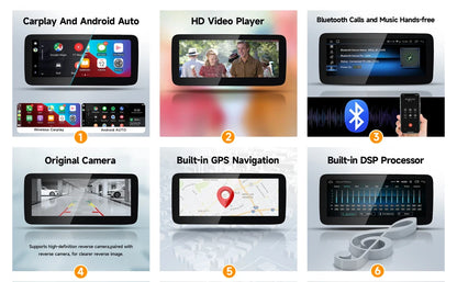Car radio 9" 1DIN Android 14 for Lancia Delta 2009-2019