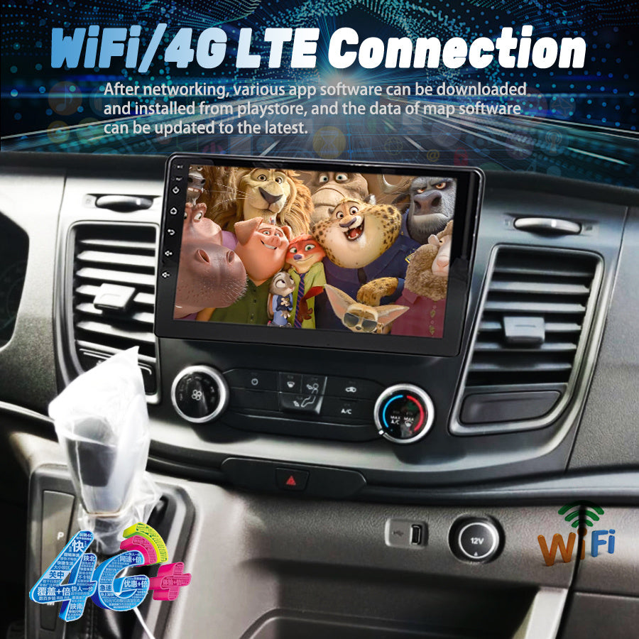 VIGOHI CarPlay 9'' 2DIN para Ford Transit 2020-2024