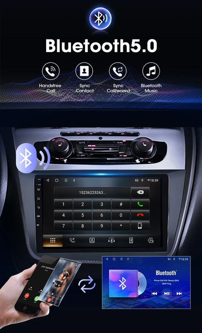 9" 2DIN CarPlay Car Stereo for Seat Altea 2004-2015
