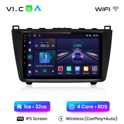 Car radio 9" 2DIN Android 12 for Mazda 6 2007-2012