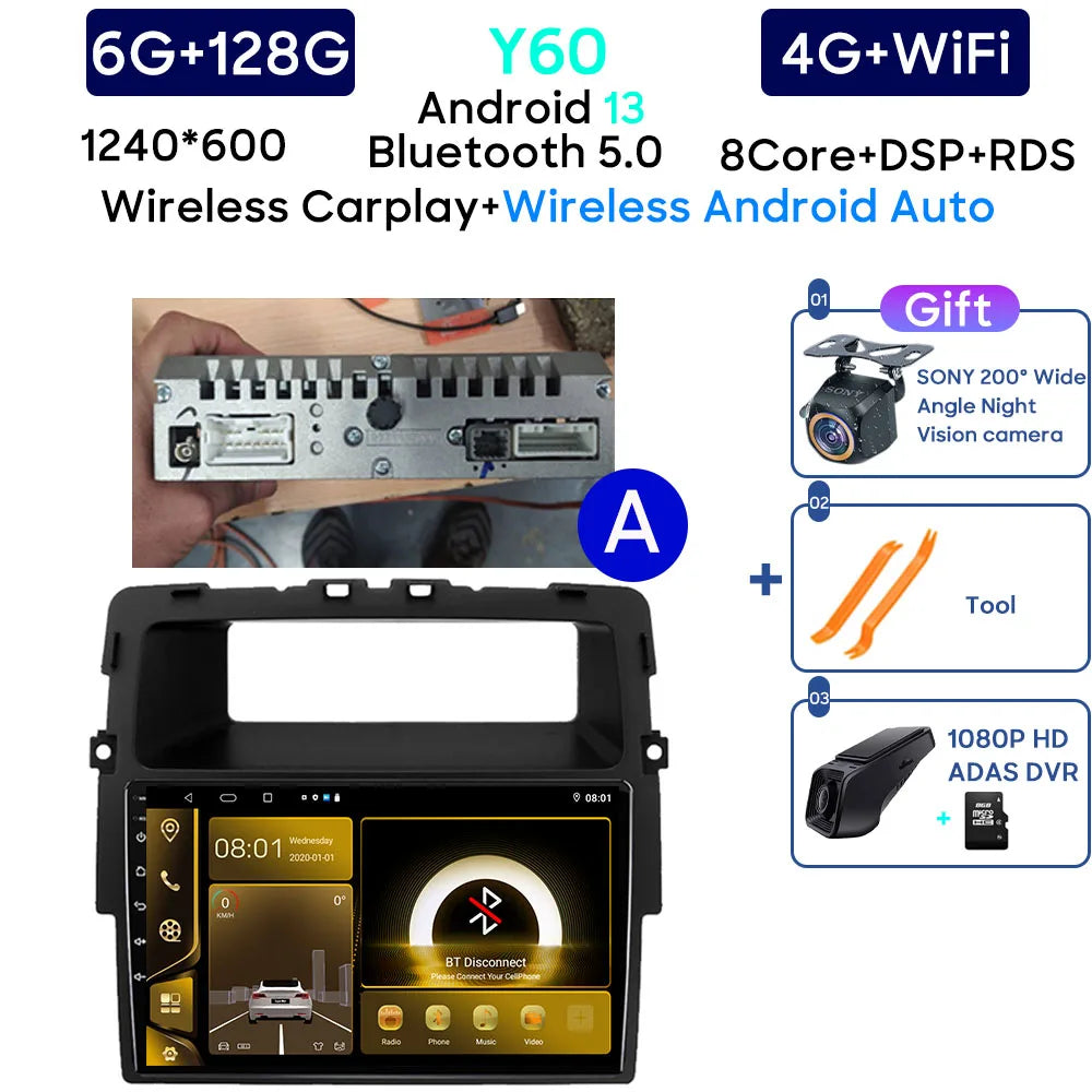 Autoradio Android da 7" per Renault Trafic 2, Nissan e Opel Vivaro