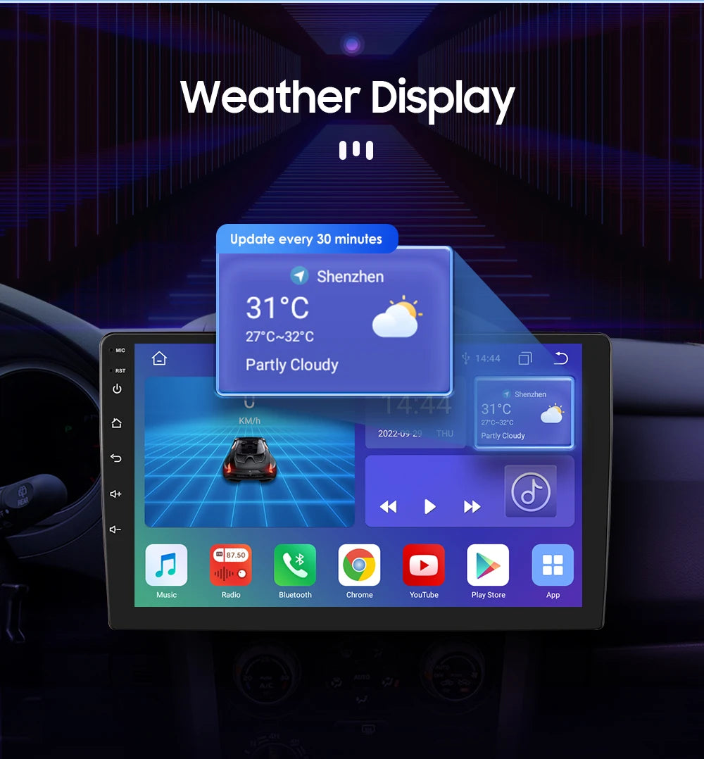 9" Double Din Android Car Stereo for Ford Fiesta 2009–2017