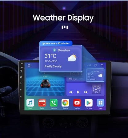 9" Double Din Android Car Stereo for Ford Fiesta 2009–2017