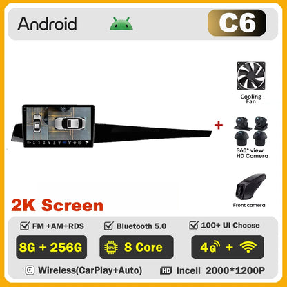 Autoradio Android 9" 1 Din para Renault Latitude/Laguna