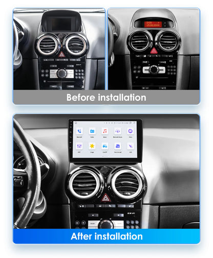 Autoradio 9'' 2Din Android 13 per Opel Corsa D 2007-2013 - CarPlay, GPS, 4G, Wi-Fi, 8 GB+128 GB