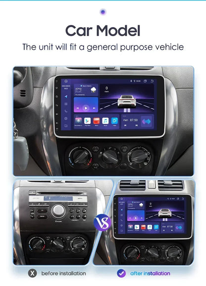 Autoradio 10.1" 1DIN Android Auto con GPS Universal AutoRadioCanario
