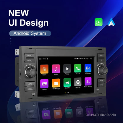 Autoradio 7" Double Din per Ford Kuga 2008-2011 - CarPlay, Android Auto, GPS e riproduzione multimediale
