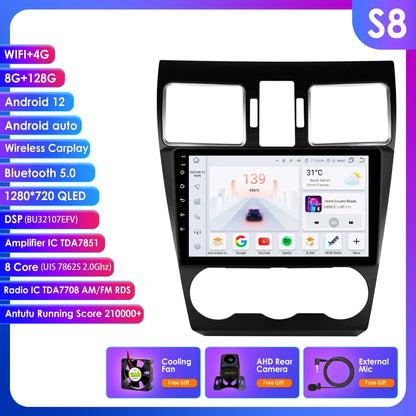Car radio 9" 2 Din Android Subaru WRX, STI, Forester, Crosstek, Impreza 2015-2018