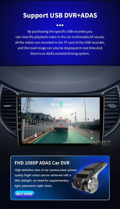 10.1" 2DIN Car Stereo for Fiat 500L/Egea/Doblo 2012-2017