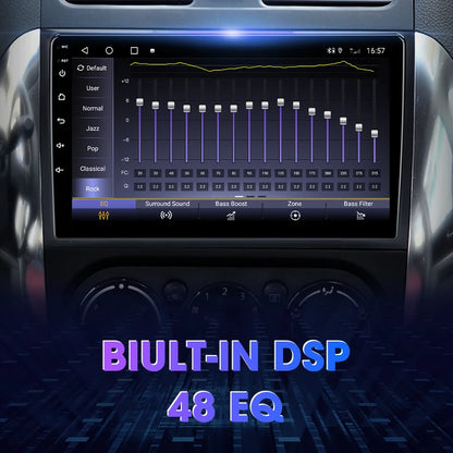 Srnubi 9" Android Autoradio, 2 Din, CarPlay per Suzuki SX4 2006-2014