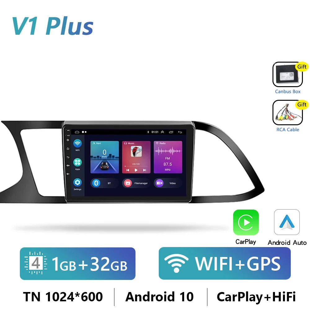 9" CarPlay Android Auto Radio for Seat Leon 2012-2020
