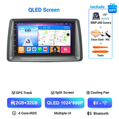 Multimediale Android CarPlay da 7" per Fiat Panda 2003-2012