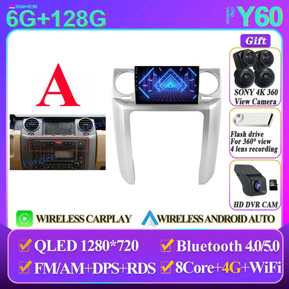 Land Rover Discovery 9" Smart Stereo Android 14, 2004-2009