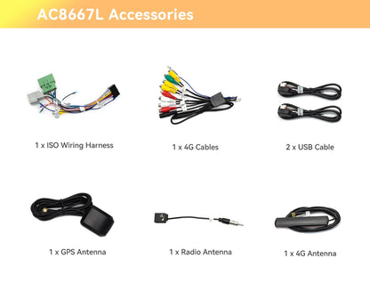 Multimedia Radio 8" 2Din Android 13 for Volvo S60 V70 XC70 XC90 2000-2004