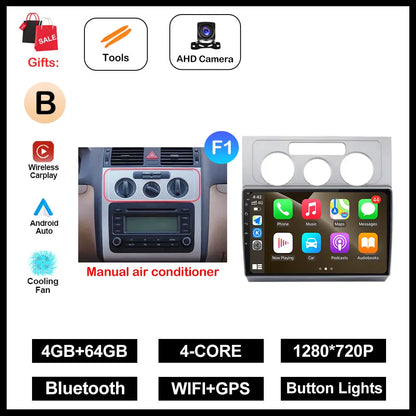 Multimedia da 10 pollici per Volkswagen Touran 2003-2010
