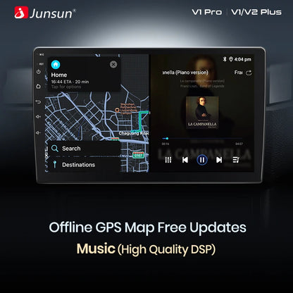 Junsun V1 Wireless CarPlay Android Auto Radio for Mercedes C-Class W203 2005-2009 C230 GPS 9" 2din Autoradio