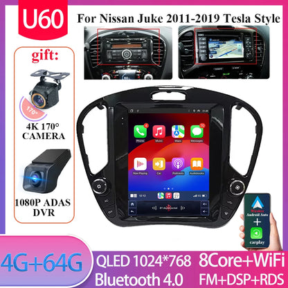Autoradio Tesla 9.7'' Nissan Juke 2011-2019 CarPlay Android Auto