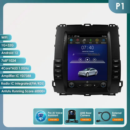 Autoradio Android 13 da 9,7" Double Din per Land Cruiser Prado 120 / Lexus GX470 2002-2009