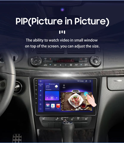 Autoradio Android 12, 9" para Mercedes E-class 2002-2009