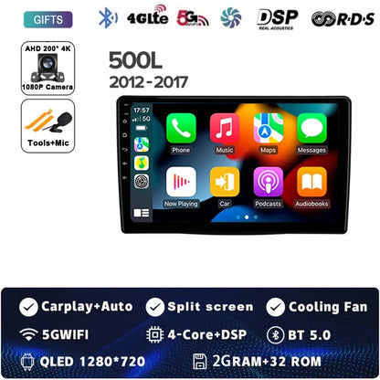 10.1" 2DIN Car Stereo for Fiat 500L/Egea/Doblo 2012-2017