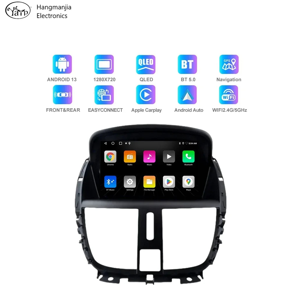 Peugeot 207: Connect 7" CarPlay Android AutoRadioCanario