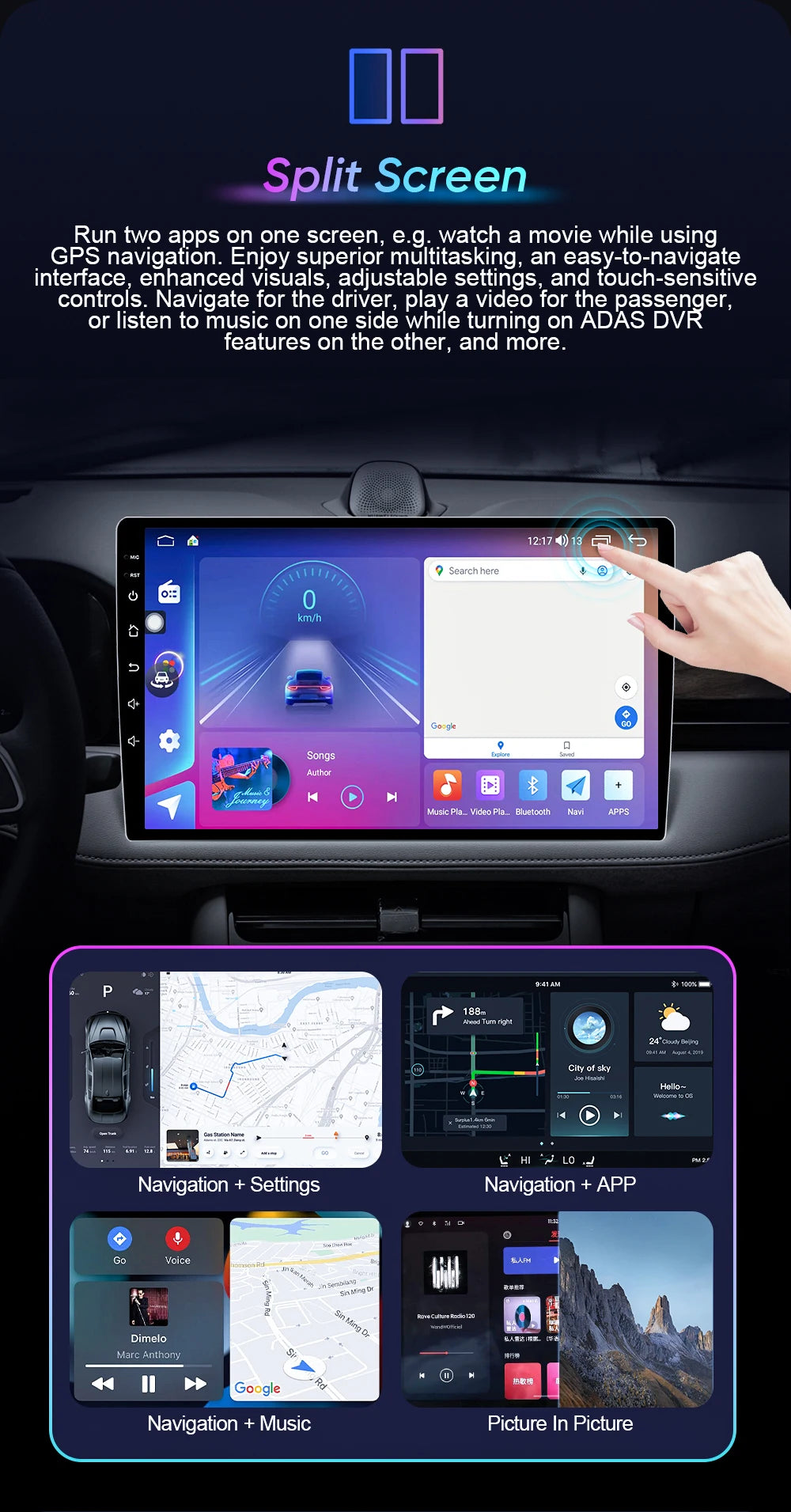 Stereo Mazda MX-5 NC 2005-2015, 9" Android DSP, Wi-Fi, Carplay