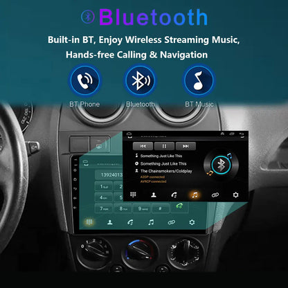 Radio Android 12 CarPlay, 9" 2 Din per Ford Fiesta MK6 2002-2008
