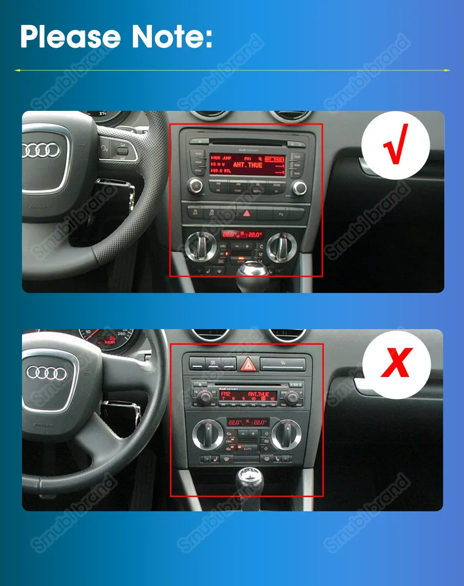 A3 Navigator: Radio 7" Android CarPlay AutoRadioCanario