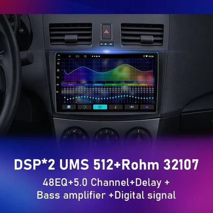 Stereo Mazda 3 2009-2013, 9" Android 12 Double Din, GPS Navigation