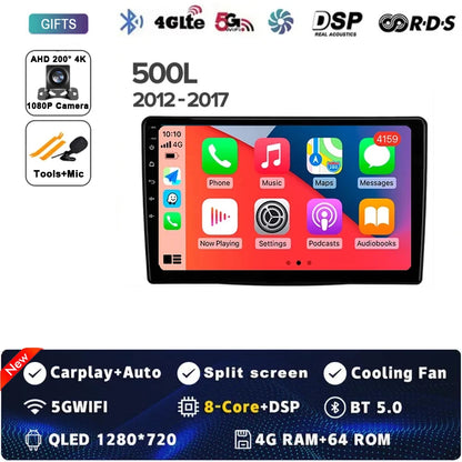 10.1" 2DIN Car Stereo for Fiat 500L/Egea/Doblo 2012-2017