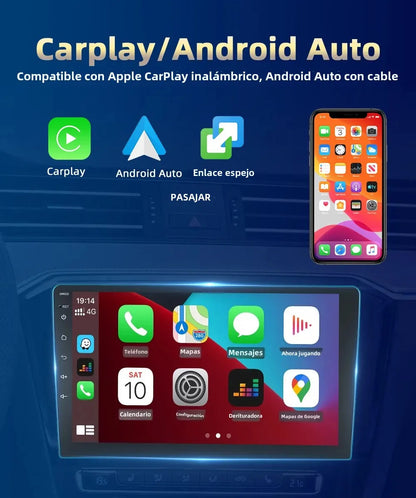 Podofo Android 11 7" 2 Din Car Radio for VW, Skoda and Seat – CarPlay and GPS