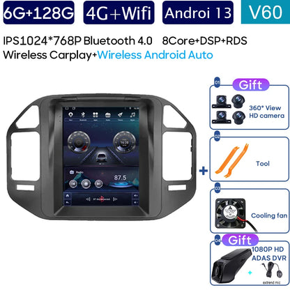 Autoradio 9.7" 1DIN para Mitsubishi Pajero 1999-2011