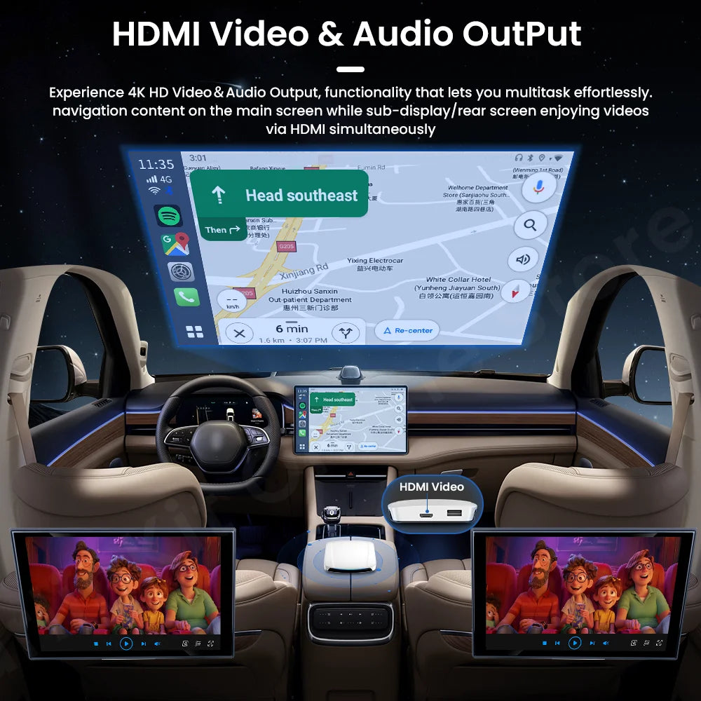 Carlinkit UHD 10.1" Android 13 para Coche AutoRadioCanario