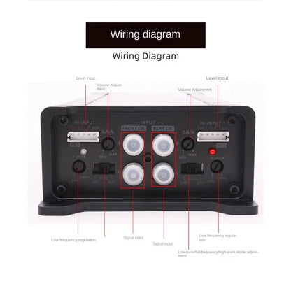 Amplificatore digitale a 4 canali 4x100W 12V Classe D