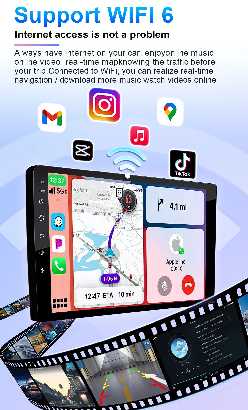 Autoradio Android da 9" per Suzuki Vitara 2017-2020, GPS e CarPlay