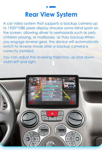 Autoradio GPS Android CarPlay da 9" per Fiat Panda 2003-2012