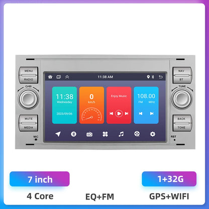 Autoradio 7" Double Din per Ford Kuga 2008-2011 - CarPlay, Android Auto, GPS e riproduzione multimediale