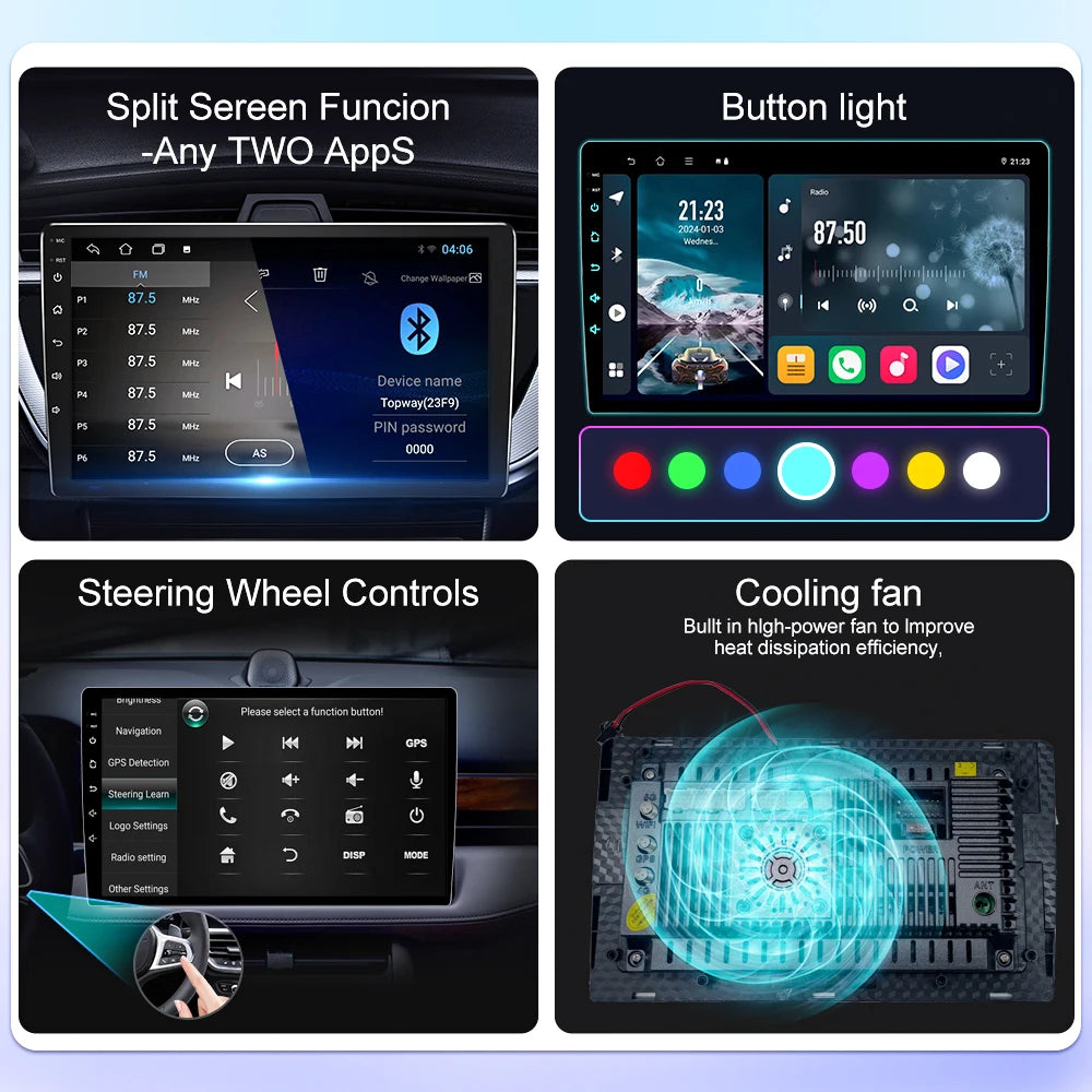 Stereo Mazda MX-5 NC 2005-2015, 9" Android DSP, Wi-Fi, Carplay