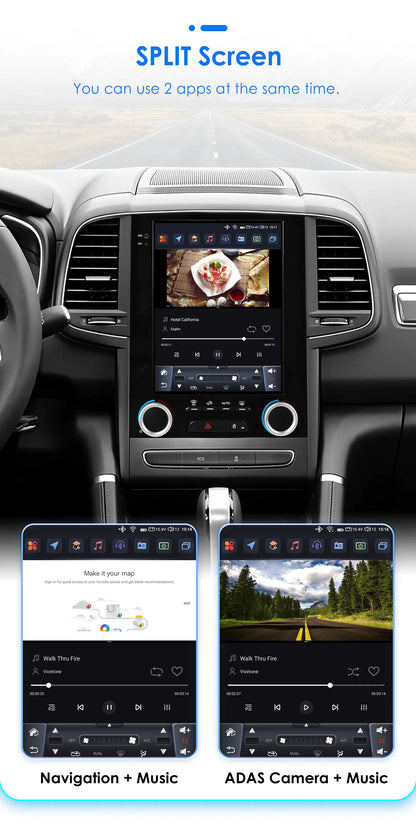 Autoradio Android 13 da 9,7" con doppio DIN per Renault Megane 4/Koleos/Samsung SM6/Talisman 2017-2019