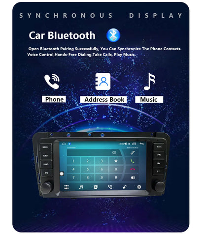 Autoradio Android 8" Double Din per Volvo S60 2005-2009