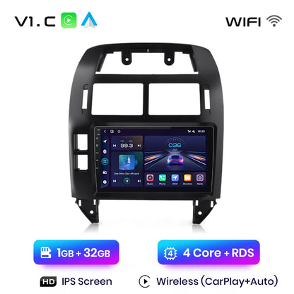Junsun Double Din 9" Android Radio per VW Polo 2001-2009 con CarPlay e GPS