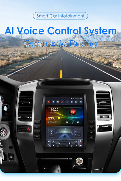 Autoradio Android 13 da 9,7" Double Din per Land Cruiser Prado 120 / Lexus GX470 2002-2009