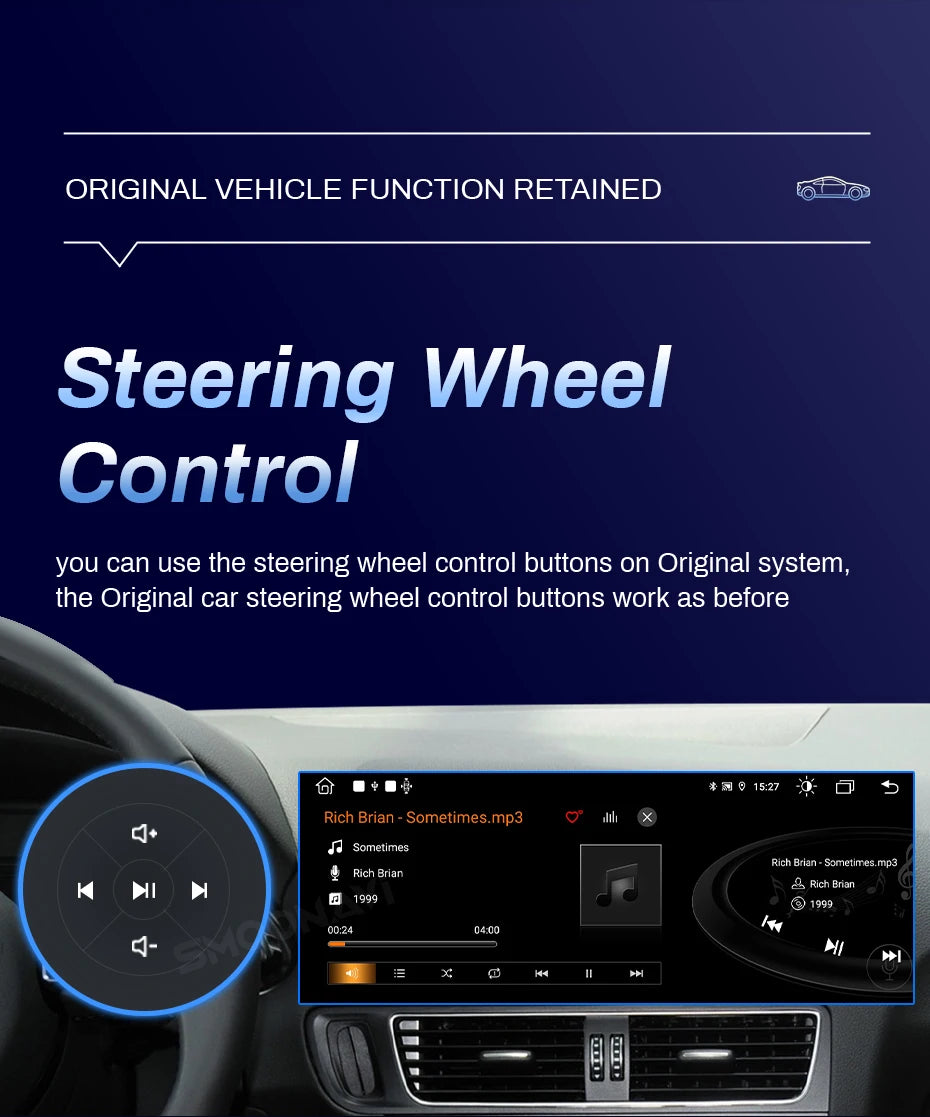8.8" CarPlay Android Auto for Audi A5 2009-2016