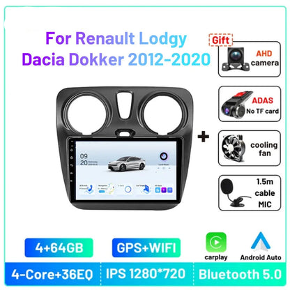 9" 2DIN CarPlay radio for Dacia Lodgy/Dokker 2012-2020