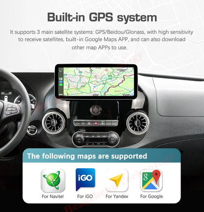 Schermo Android 2 DIN da 12,3" per Mercedes Vito