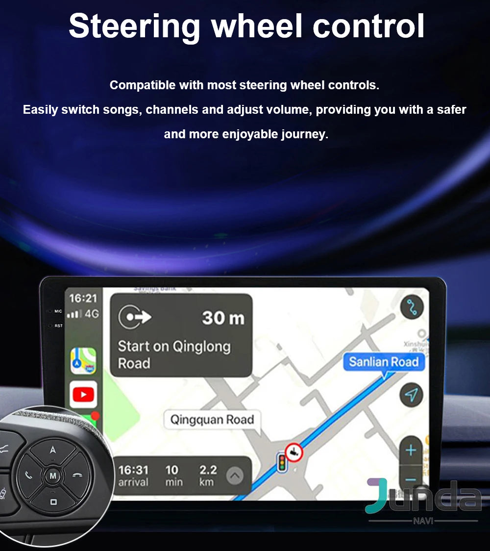 Multimediale Android CarPlay da 7" per Fiat Panda 2003-2012
