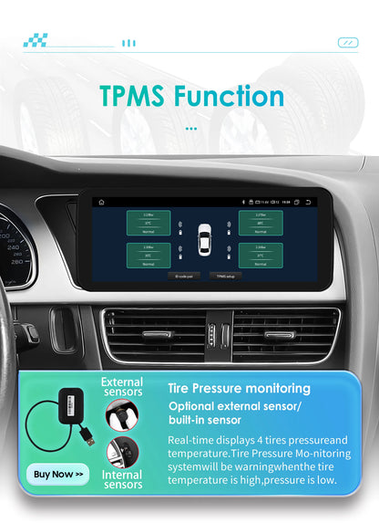 10.25" CarPlay Android 13 Radio for Audi A4 A5 B8 S4 S5 2009-2016